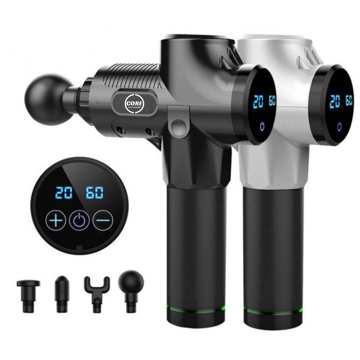 Professional Handheld Electric Body Massager with 6 Heads 1