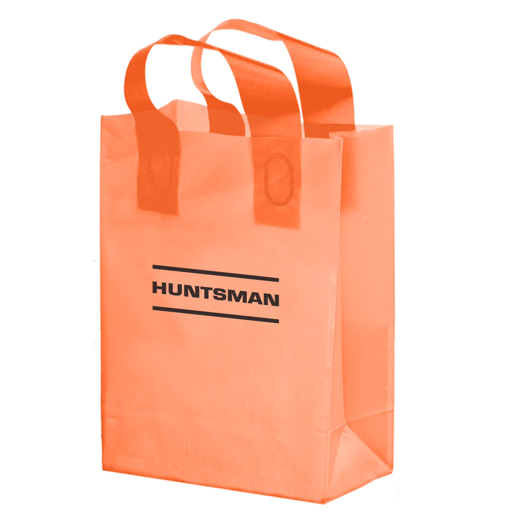 Color HDPE Frosted Soft Loop Shopper 9