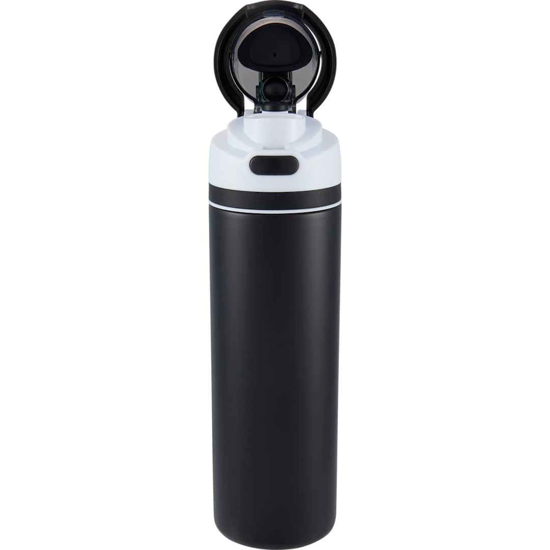 Elvin 28oz Recycled Stainless Flip Straw Bottle, custom water bottle with logo imprint 6