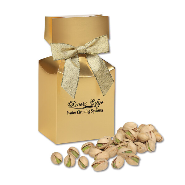 California Pistachios in Gold Premium Delights Gift Box 2