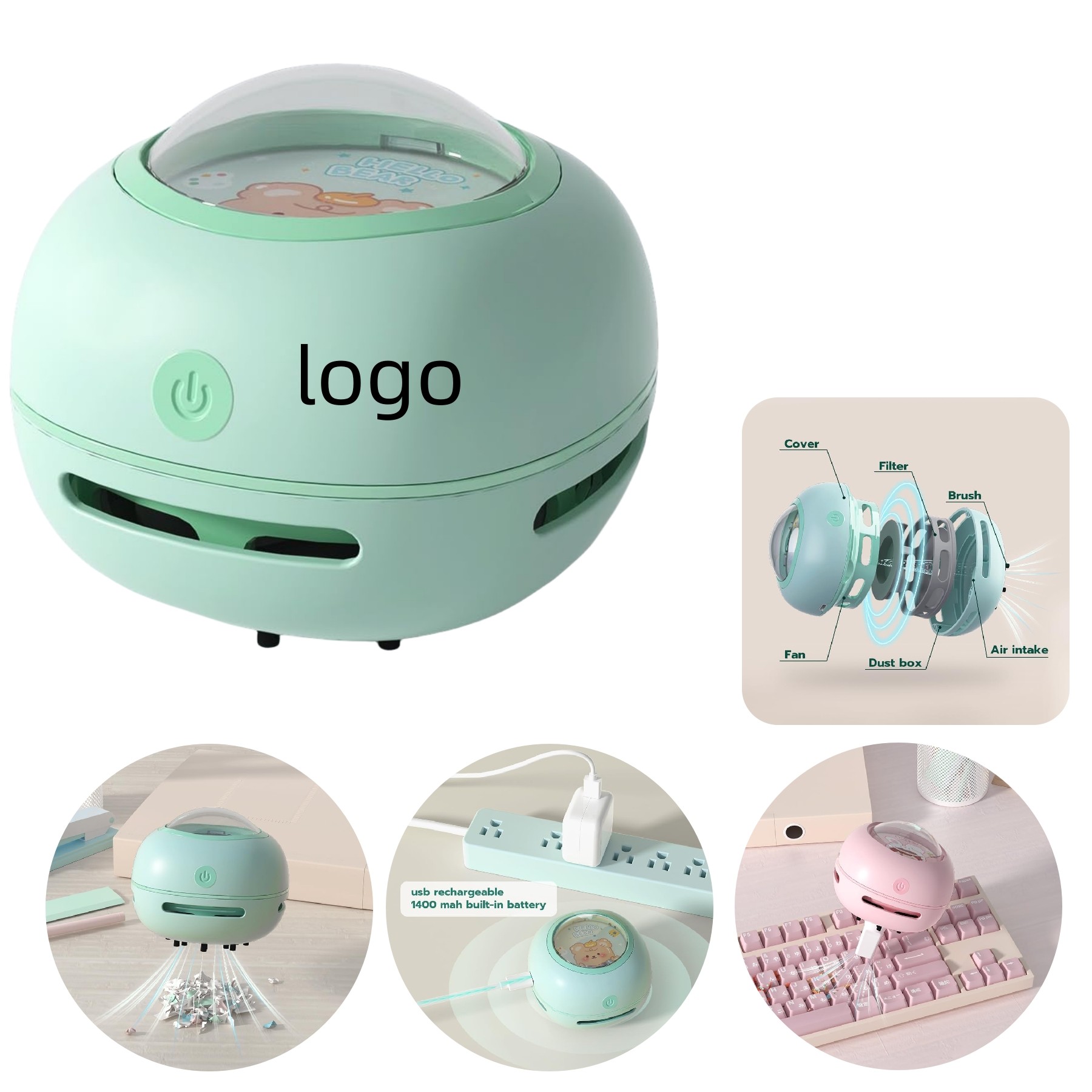 Desktop Mini Vacuum Cleaner 1