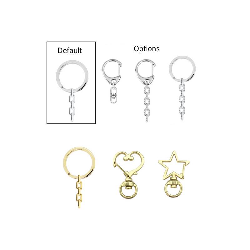 2" Custom 2D Acrylic Keychain– Full Color 2