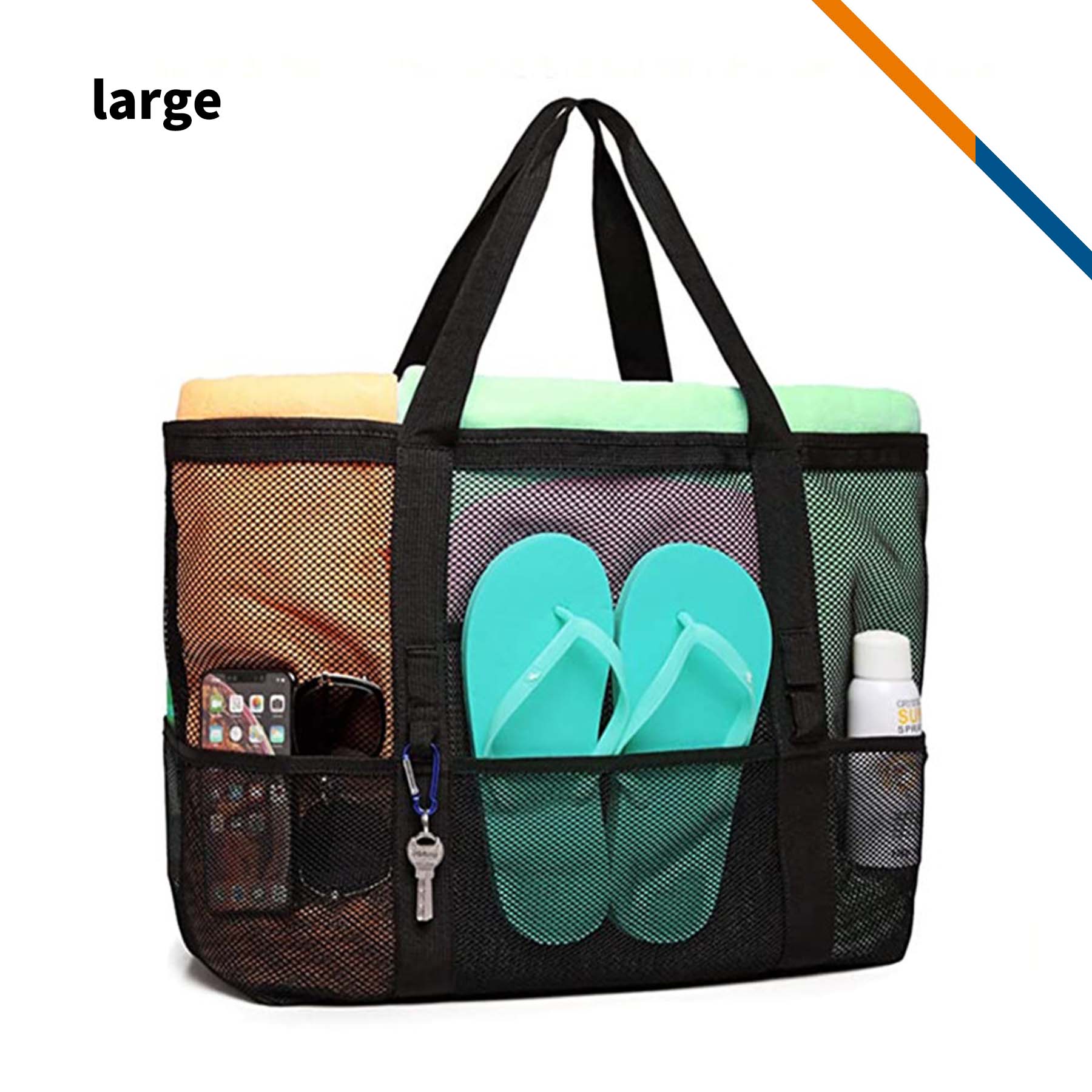 Verli Mesh Beach Bag 22
