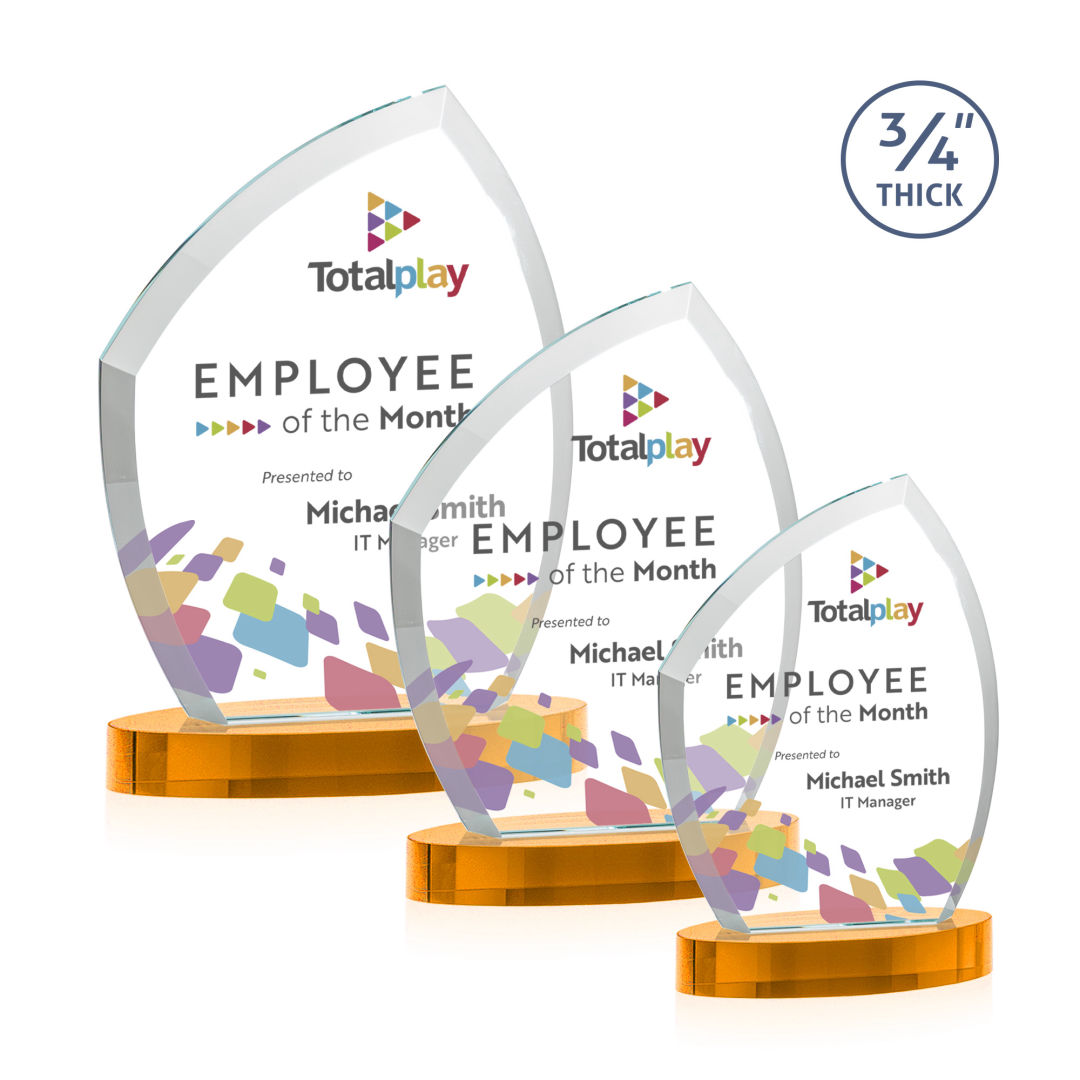 Daltry VividPrint™ Award on Alberton Base - Amber 7