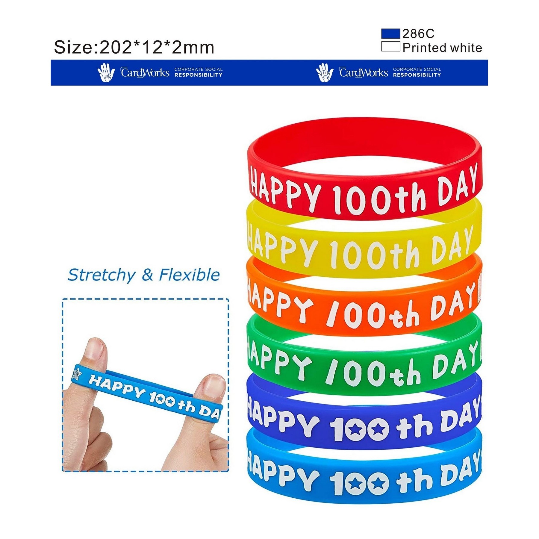 Solid Color Silicone Wristbands Rubber Bracelets 2