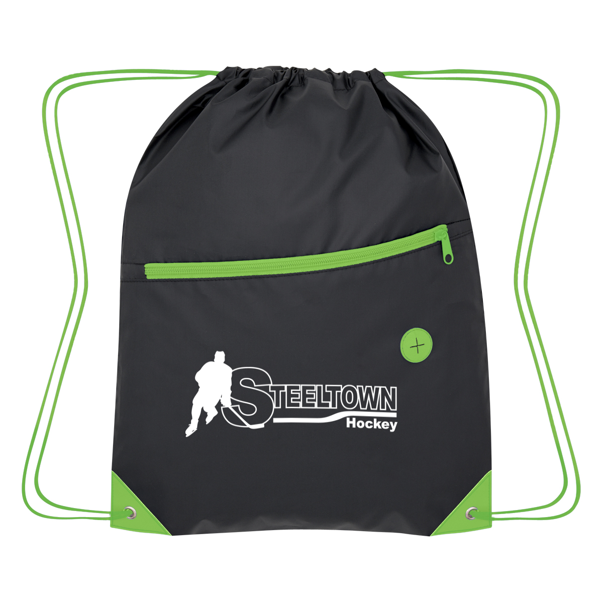 Color Pop Recycled Drawstring Bag 1