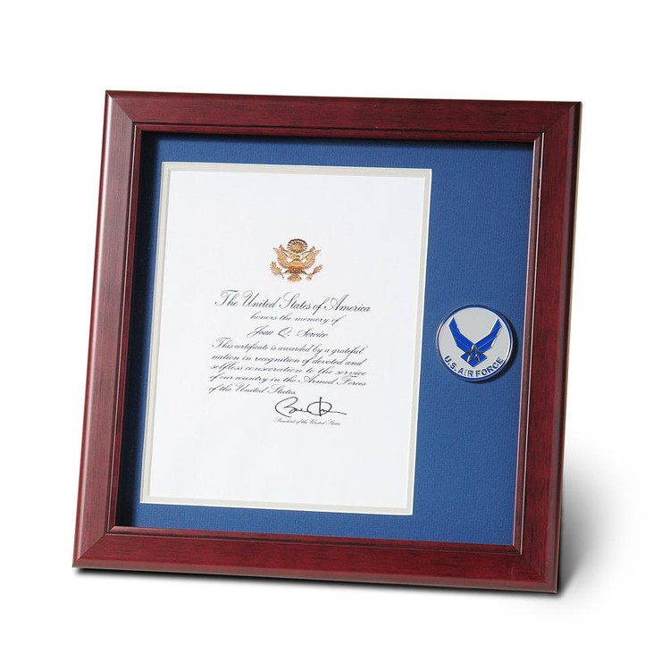 Aim High Air Force Medallion 8-Inch by 10-Inch Presidential Memorial Certificate Frame 1