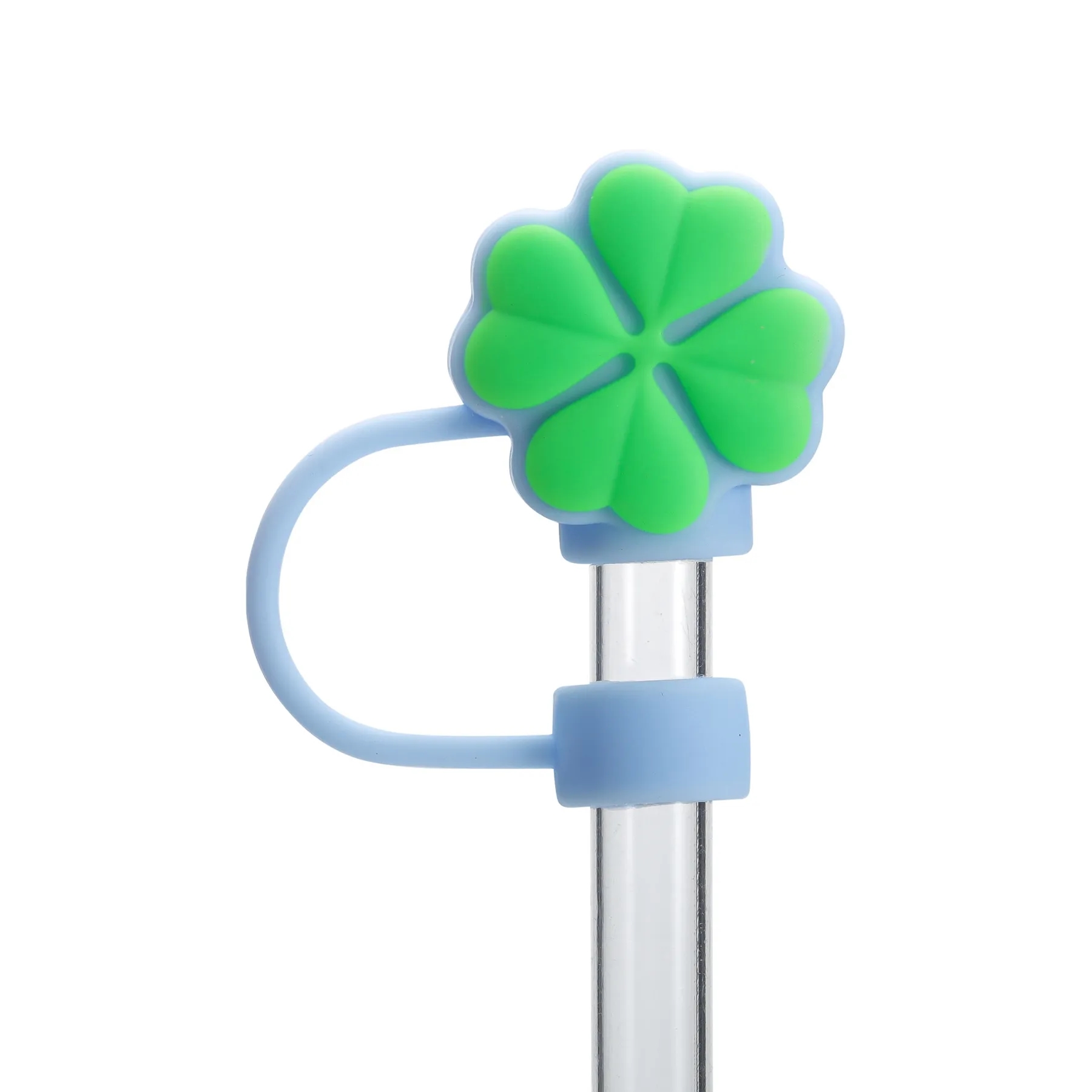 Clover Shaped 3D Silicone Straw Tips Cover 6