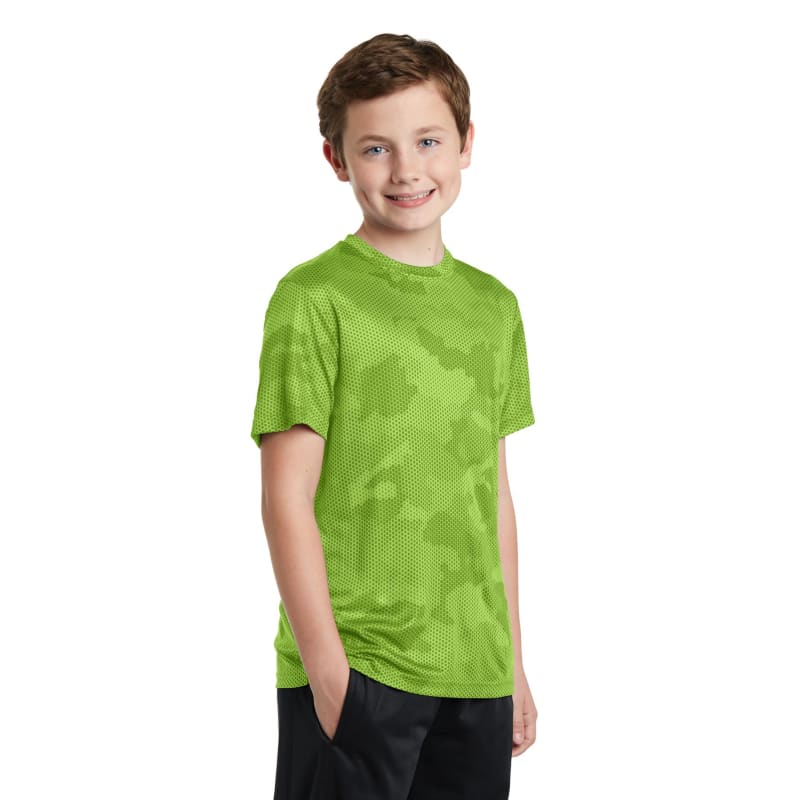 Sport-Tek Youth CamoHex Tee. 41