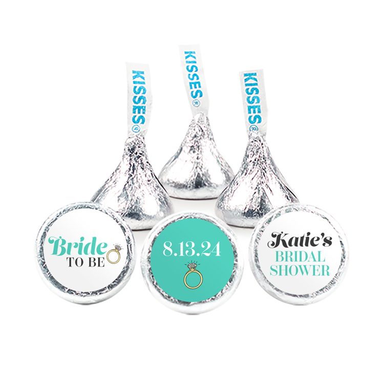Bridal Shower Rings Design - Hershey's Kisses w/ Full Color Label 2