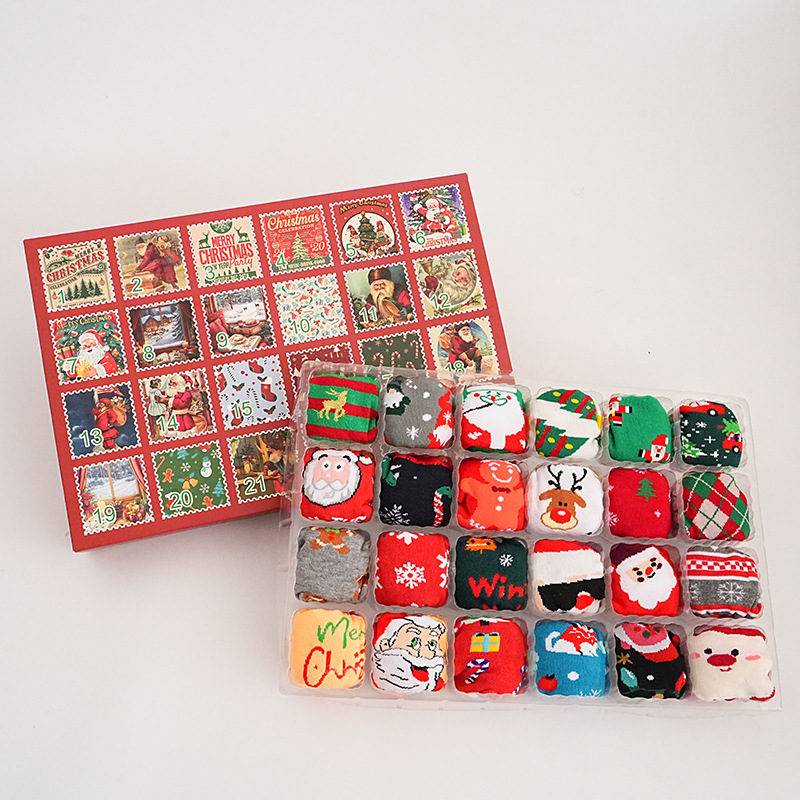 Custom Fun Christmas Socks Set Gift Box 5