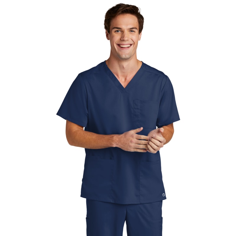 WonderWink Men's Premiere Flex V-Neck Top 8