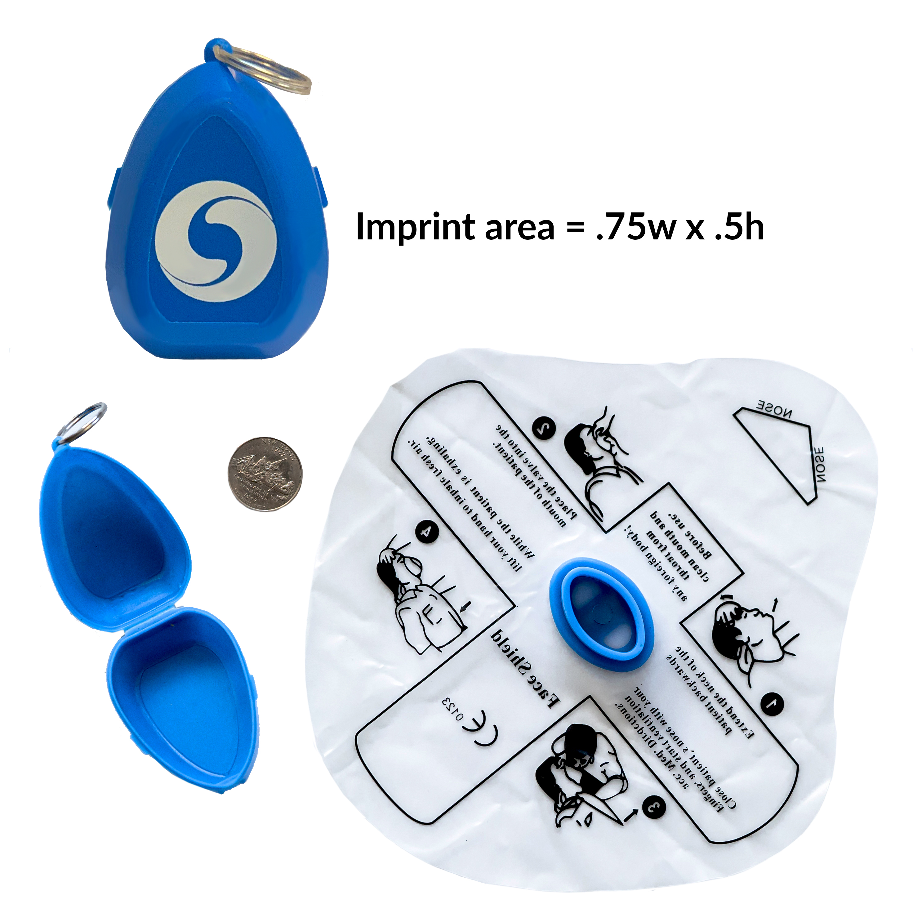 CPR Face Mask Keychain 2