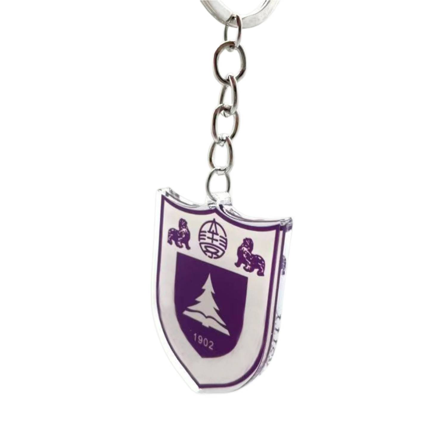 Shield Transparent Acrylic Keychain 3