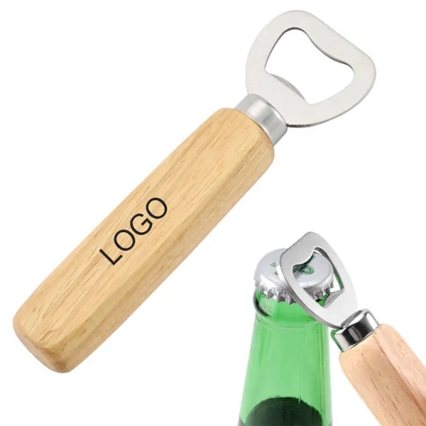 Personalized Wood Handle Bottle Opener 1