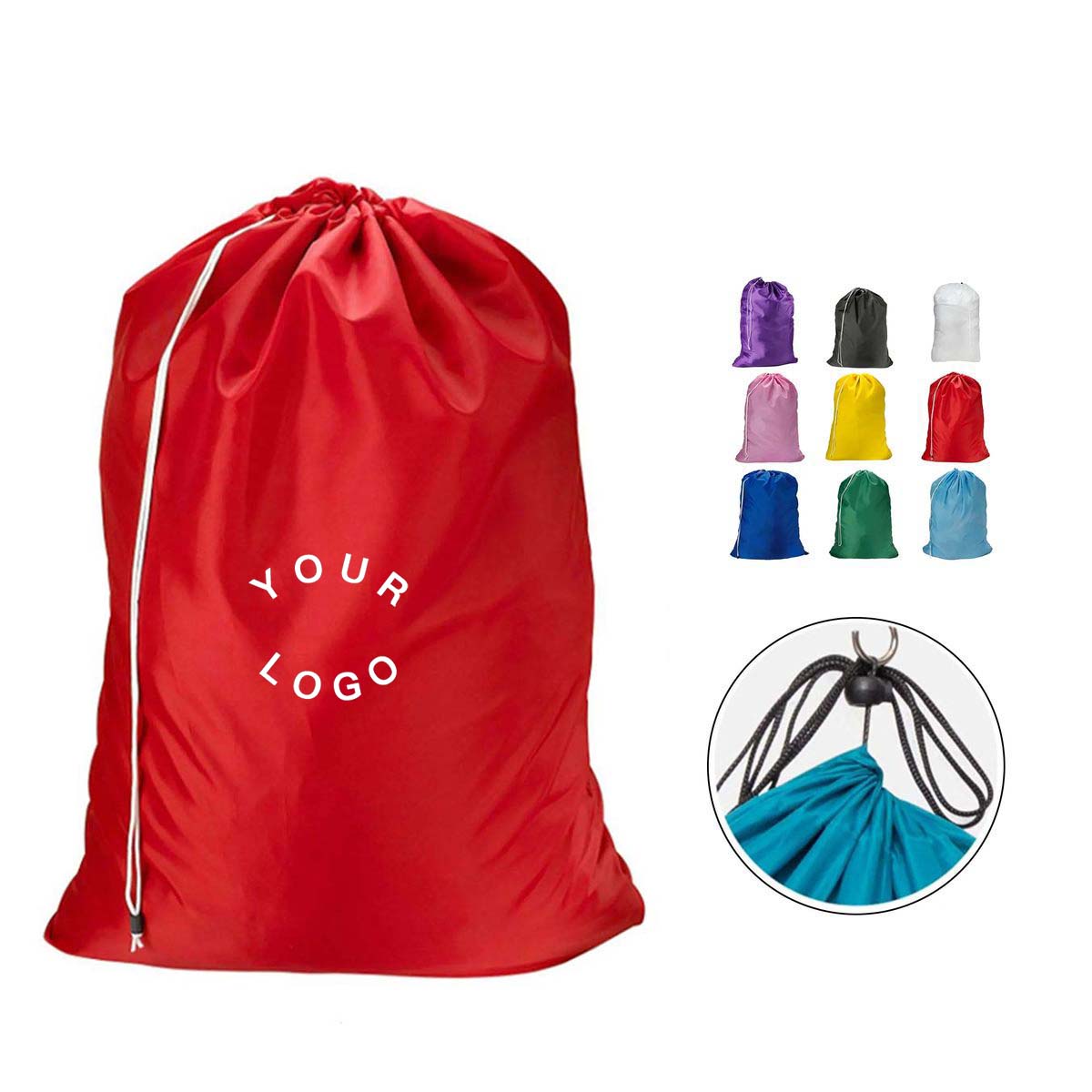 Large Nylon Laundry Bag with Secure Drawstring 4