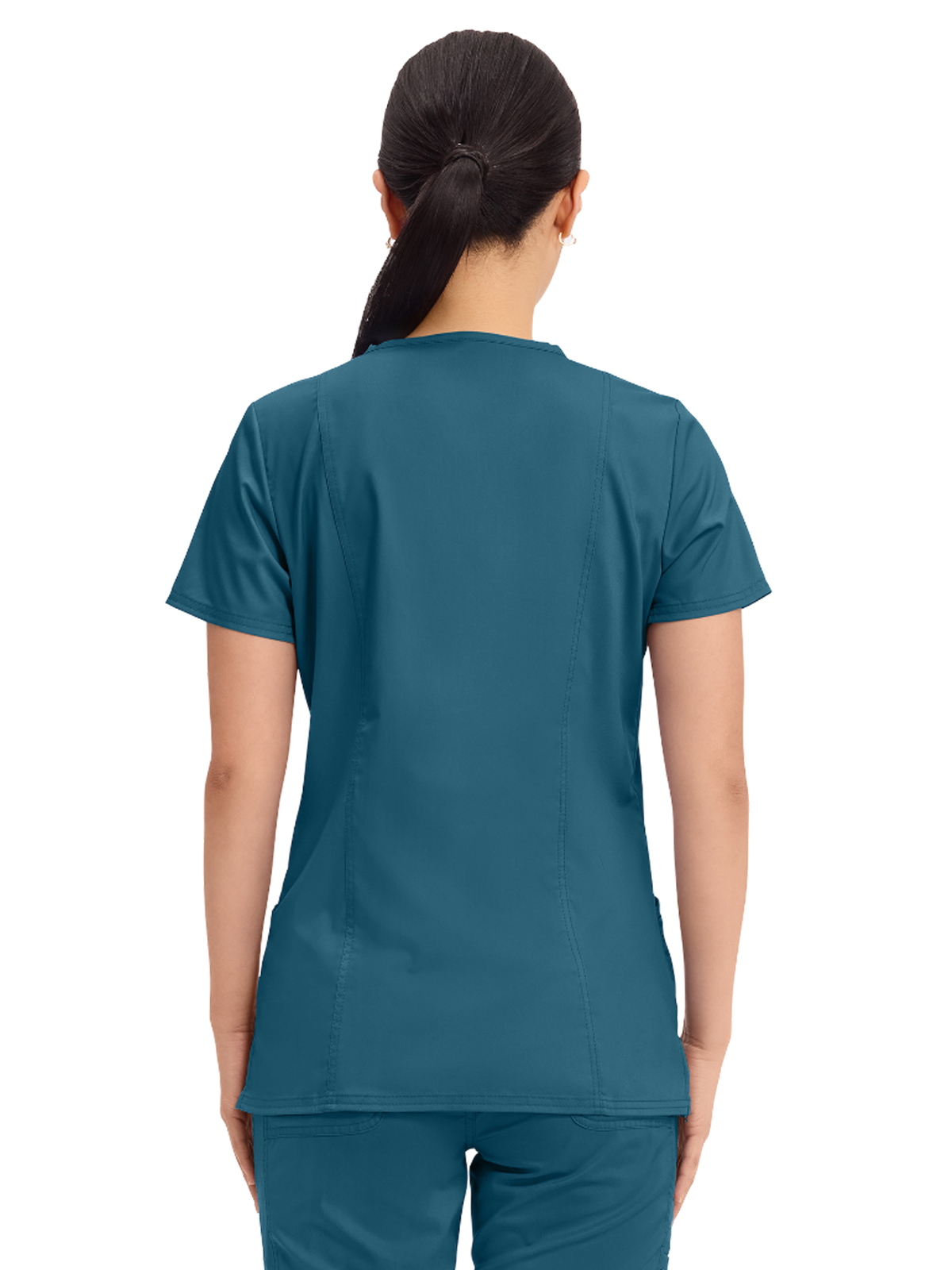 Cherokee - Workwear Revolution - Women's 3-Pocket V-Neck Top 12