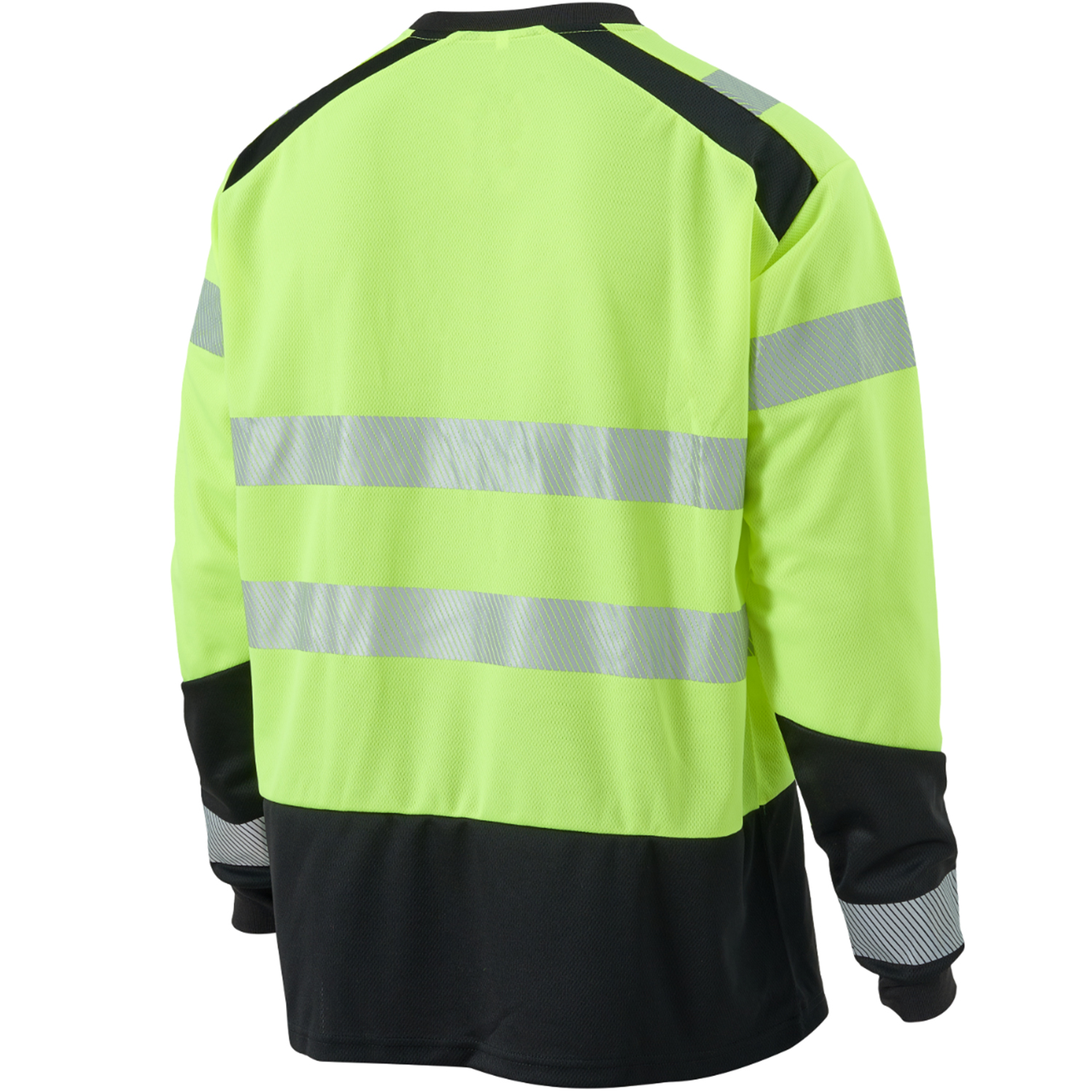 3.8 Oz. Polyester Class 3 Color Block Safety Long Sleeve T-Shirt With Segmented Tape 1