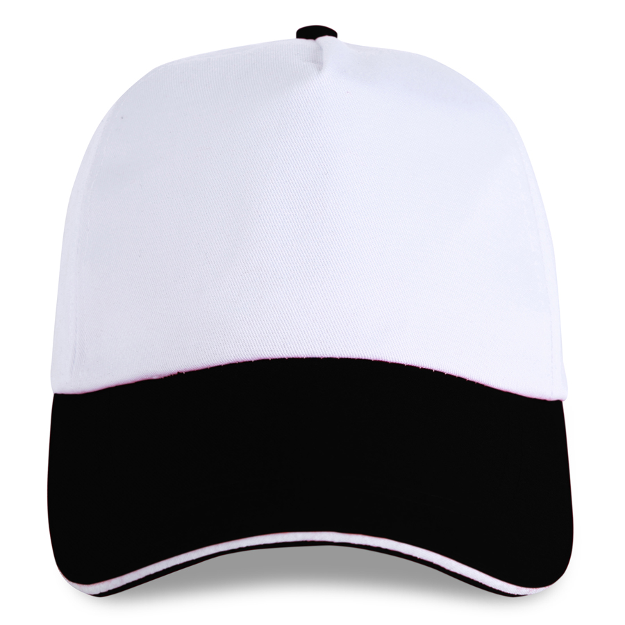 Stock 2-Tone Poly Cotton 5 Panel Cap, Hook-And-Loop Fastener 10