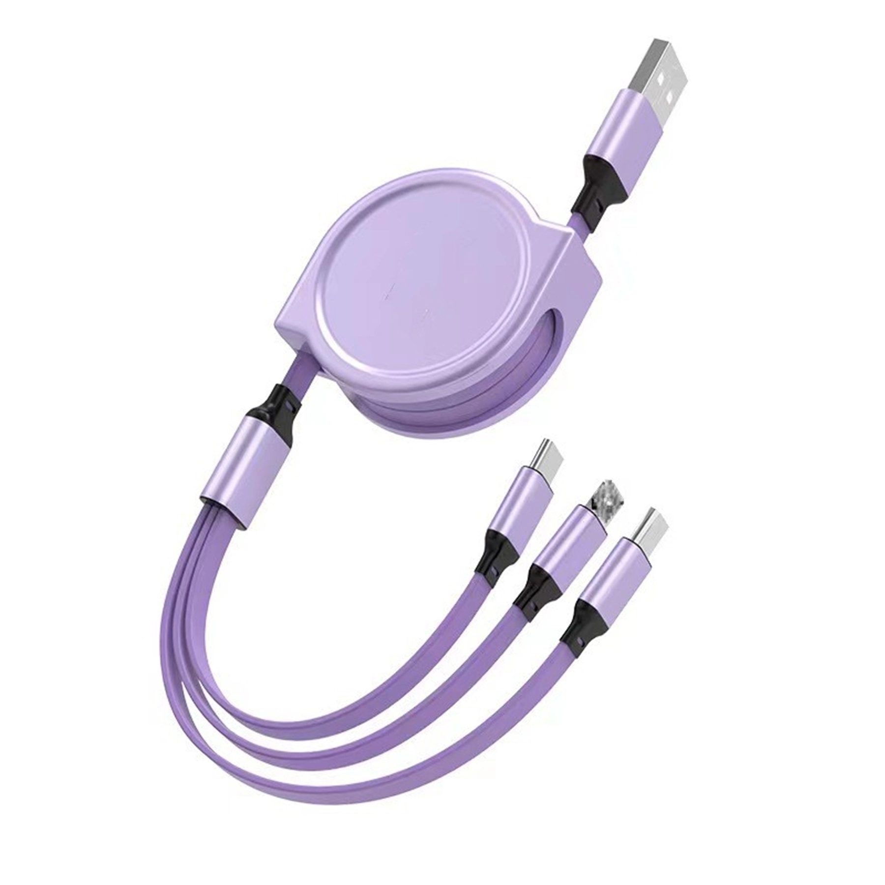 Retractable 3 in 1 multi charging cable 7