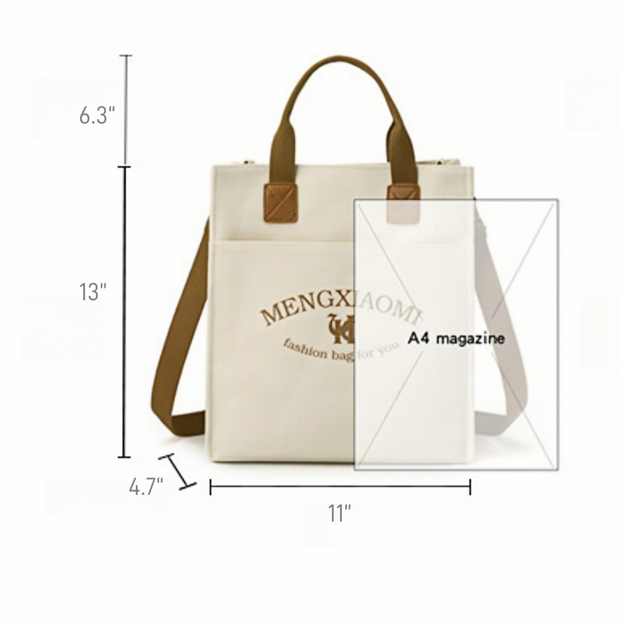 Canvas Tote Bag, custom tote bag with logo imprint 1
