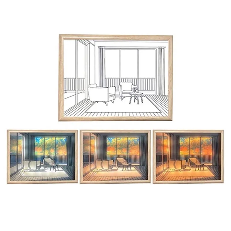 Light Up Painting LED Photo Frame 2