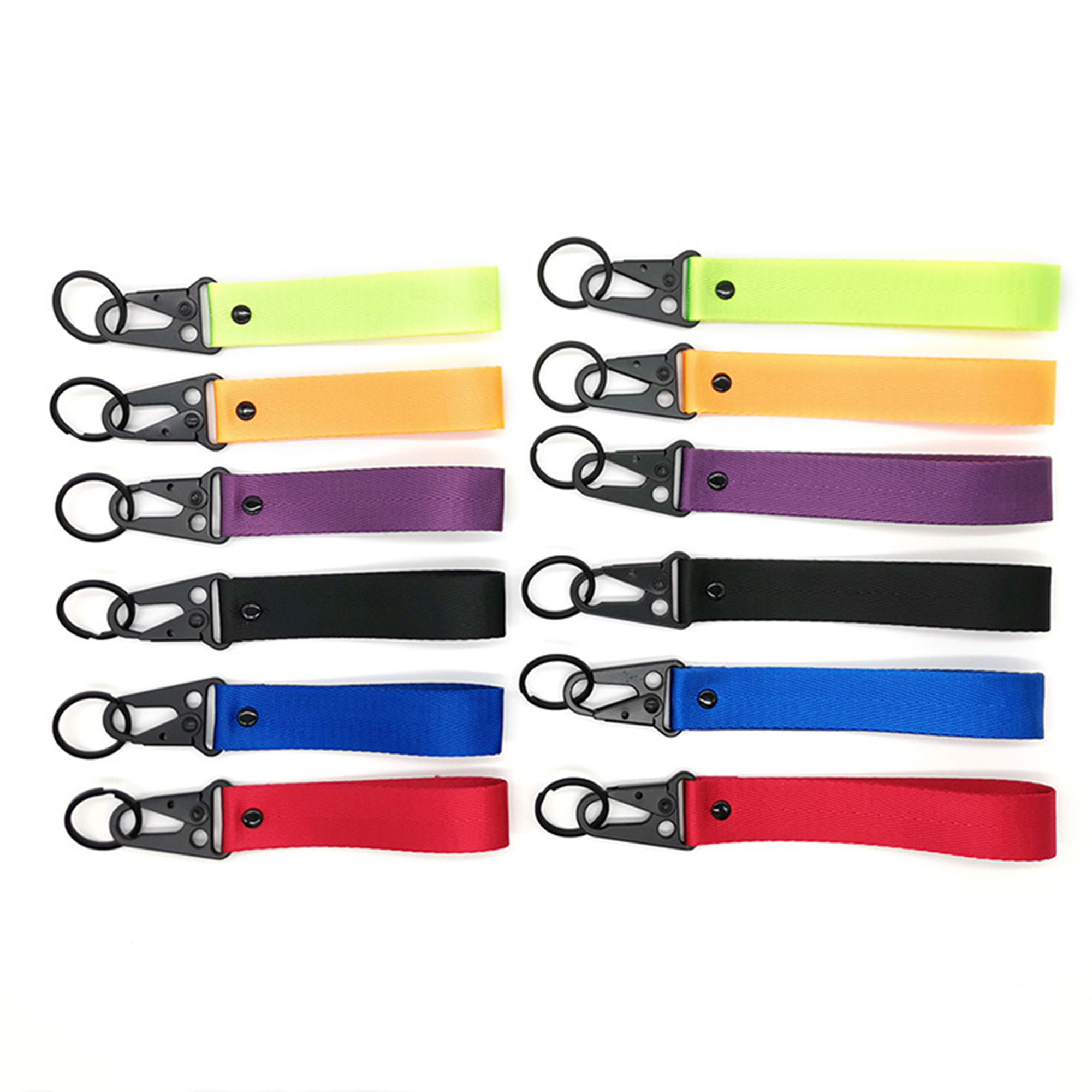 Webbing Keychain Wrist Strap With Number Tag 3