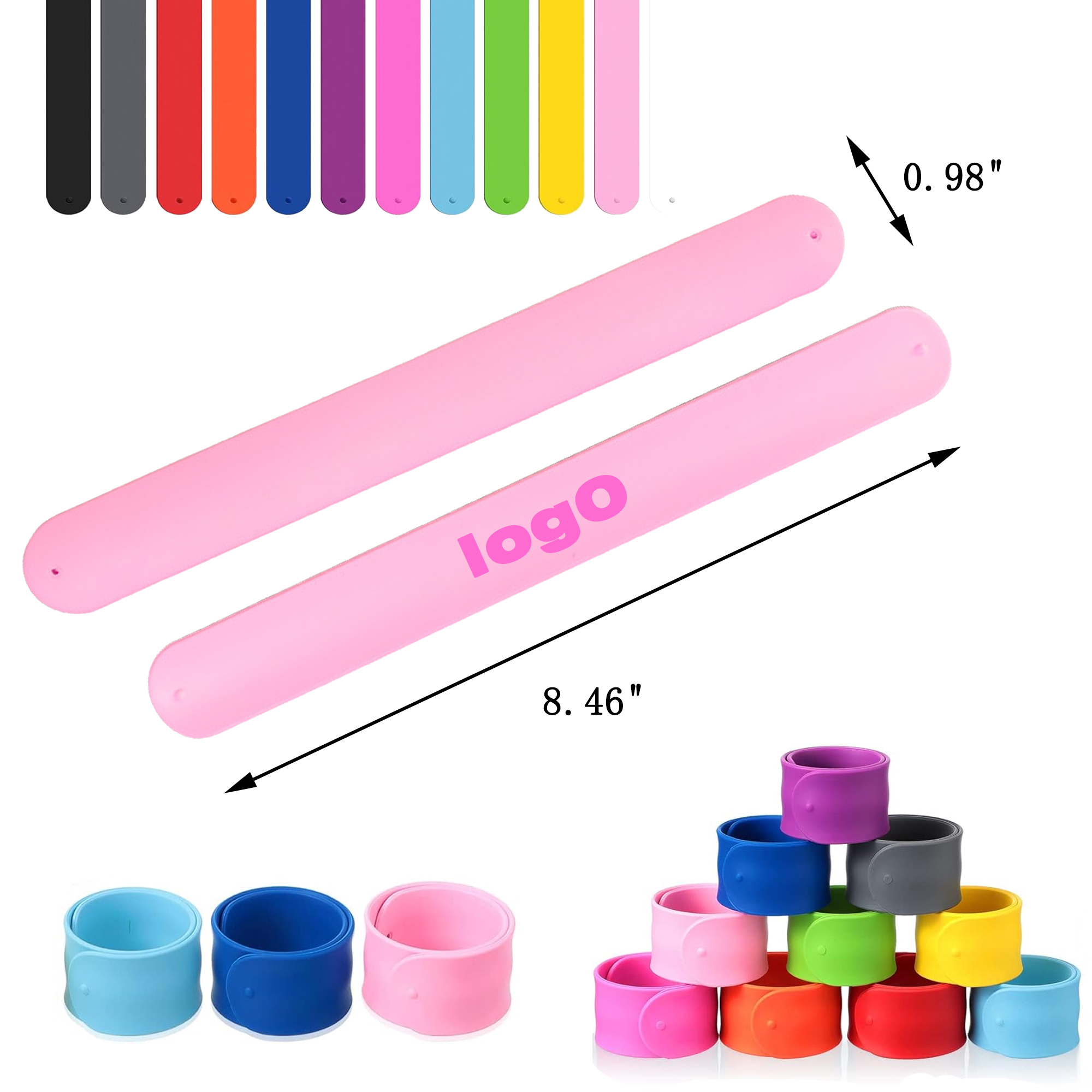 Silicone Custom Slap Bracelets 3