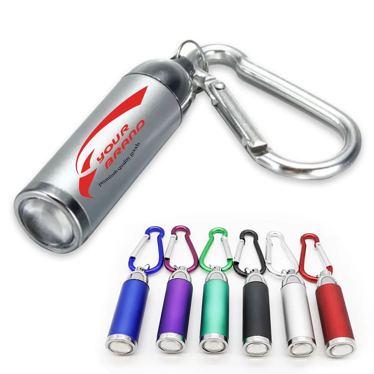 Mini LED Flashlight Keychain Portable Lightweight Outdoor 4