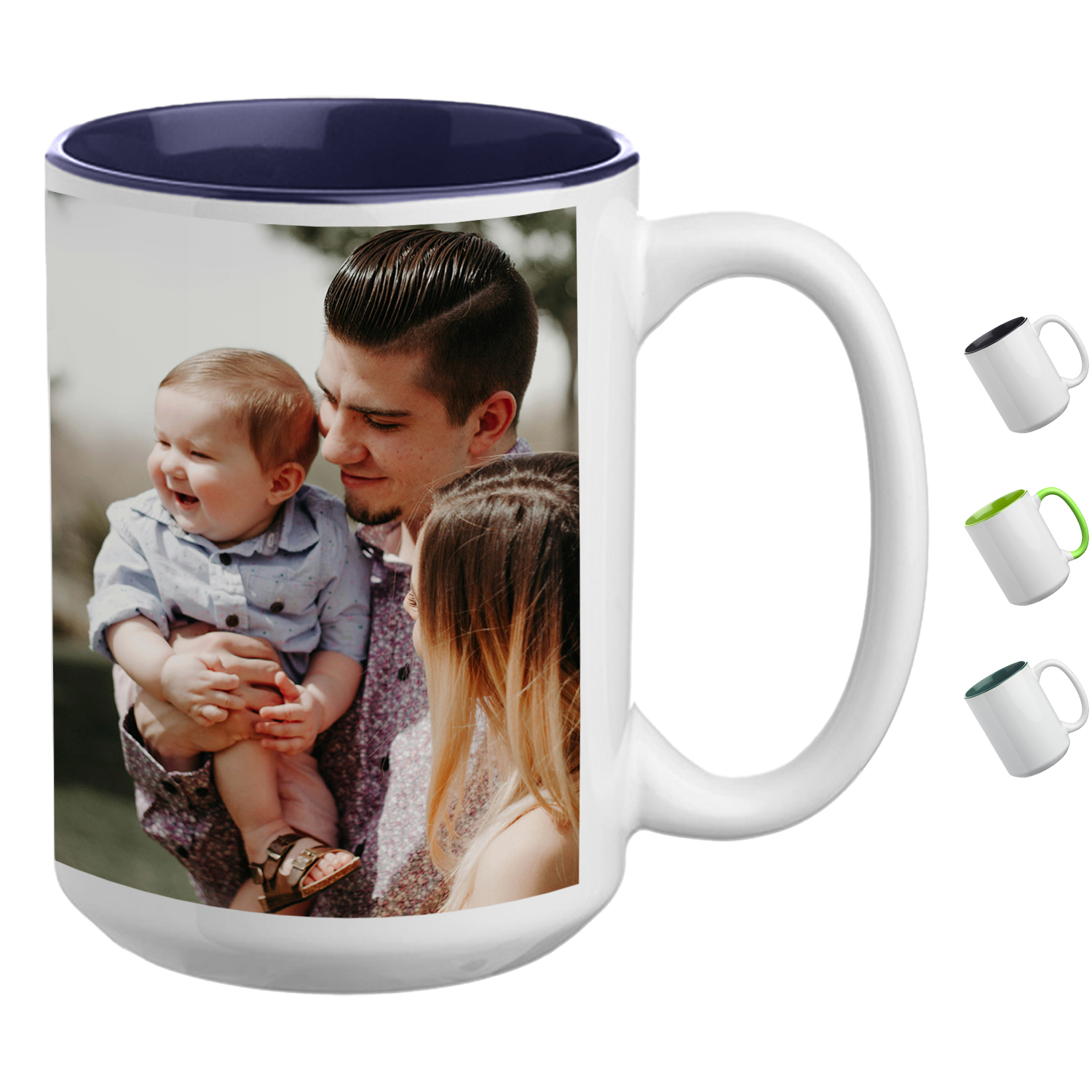 Full Color Sublimated 15 oz. Two-Tone Ceramic Coffee Mug 2