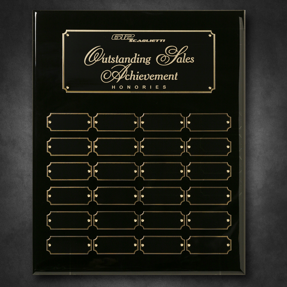 Black Piano Finish Perpetual Plaque 5