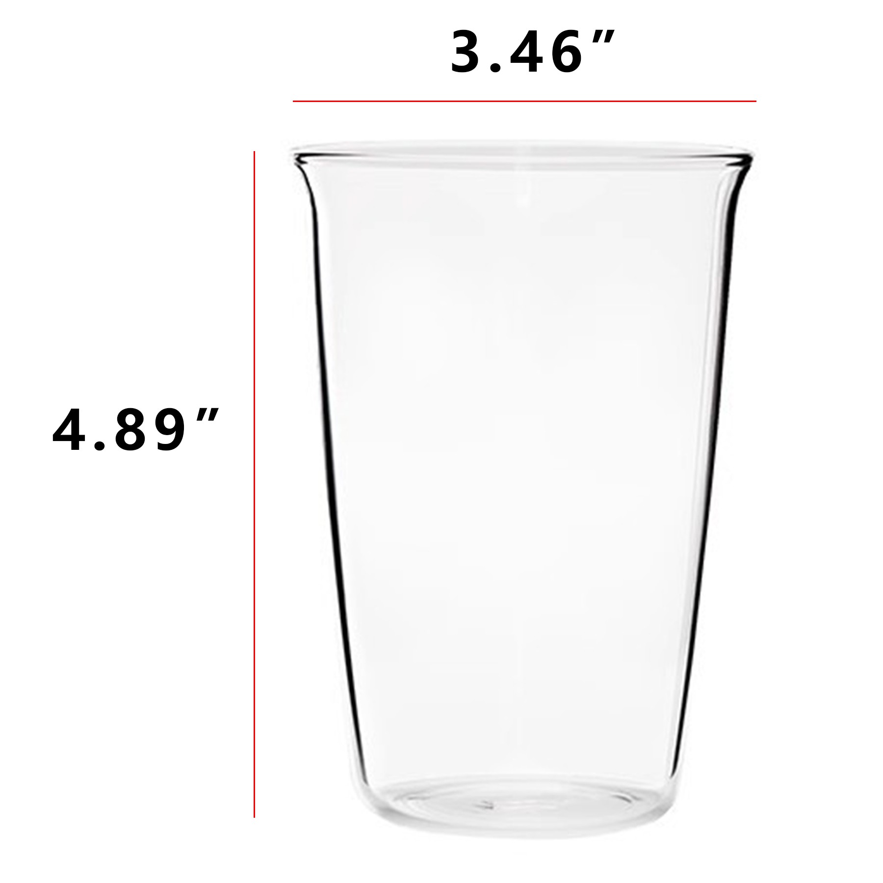 15Oz Glass Coffee Cup 2