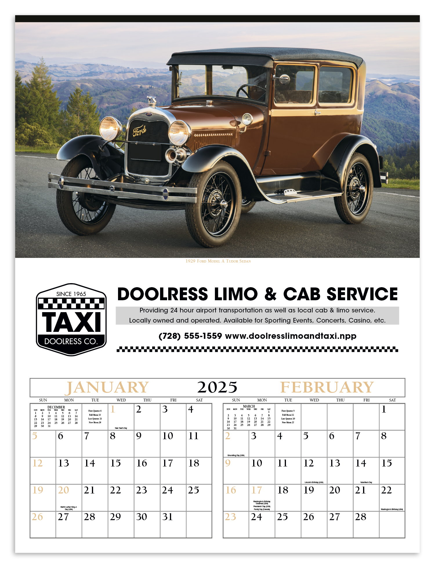 Triumph® Calendars Antique Cars Calendar 14