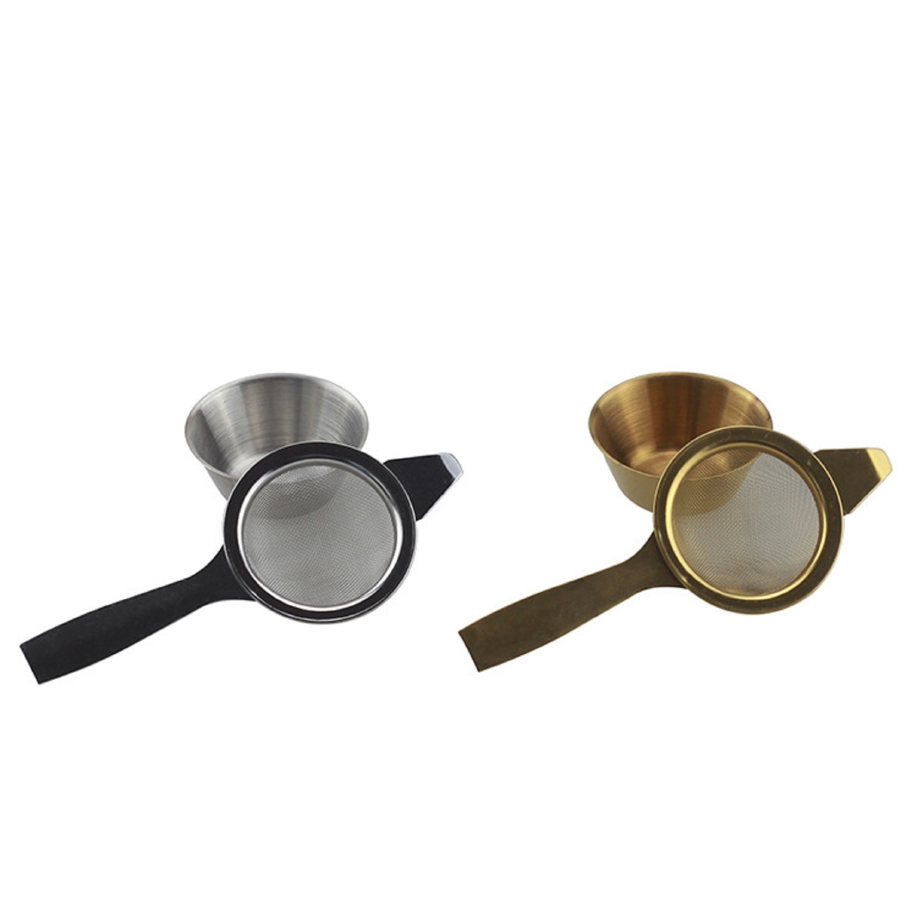 Stainless Steel Tea Strainer with Drip Cup 2