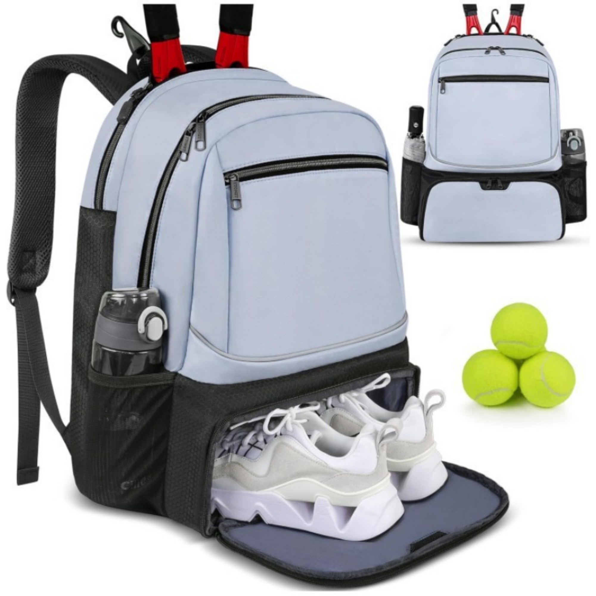 Tennis Backpack With Shoe Compartment 1