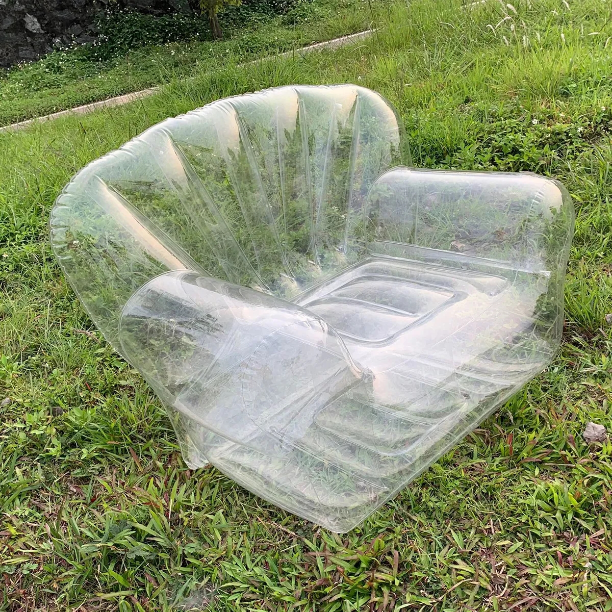 Transparent Clear Inflatable Chair Sofa Seat 6