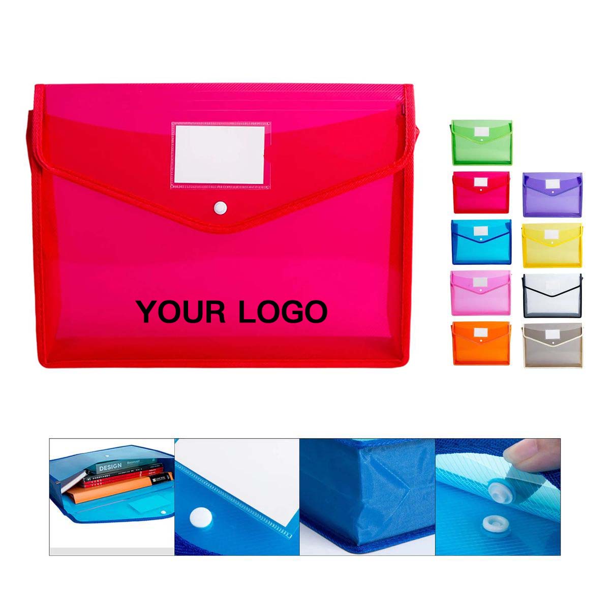 Office Organizer Folder with Snap Button 6