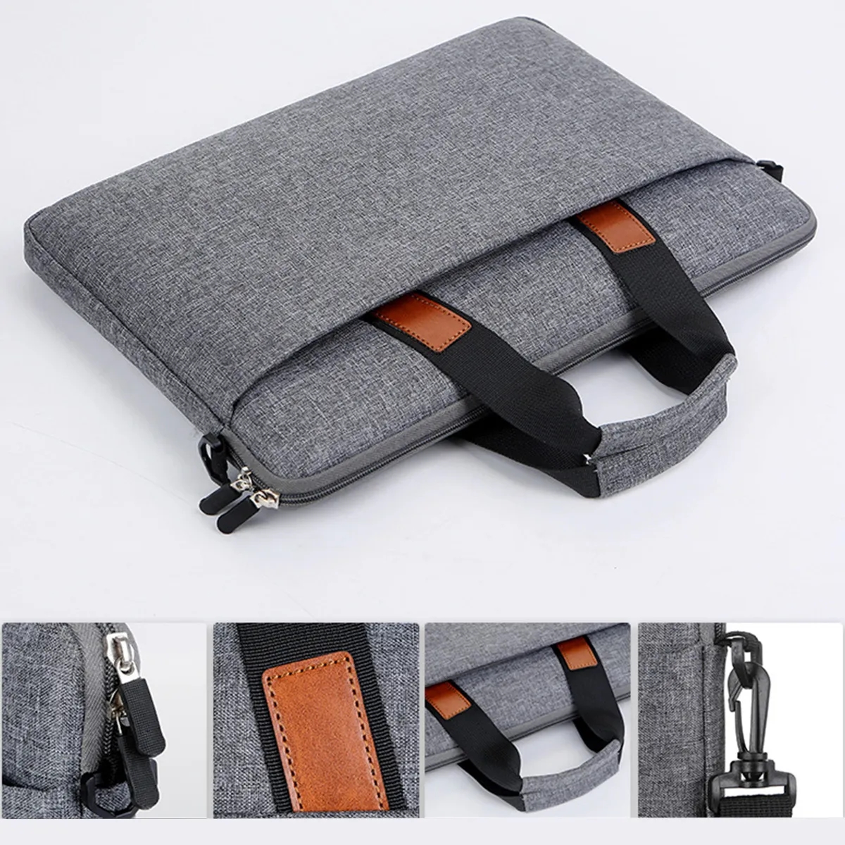 13.3 14.1 15.6 In Laptop Messenger Bag W/ Shoulder Strap 7