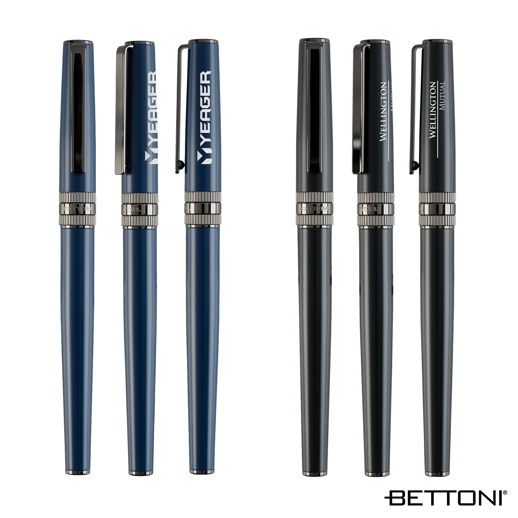 Bettoni® Massimo Brass Cap-Off Rollerball Pen 7
