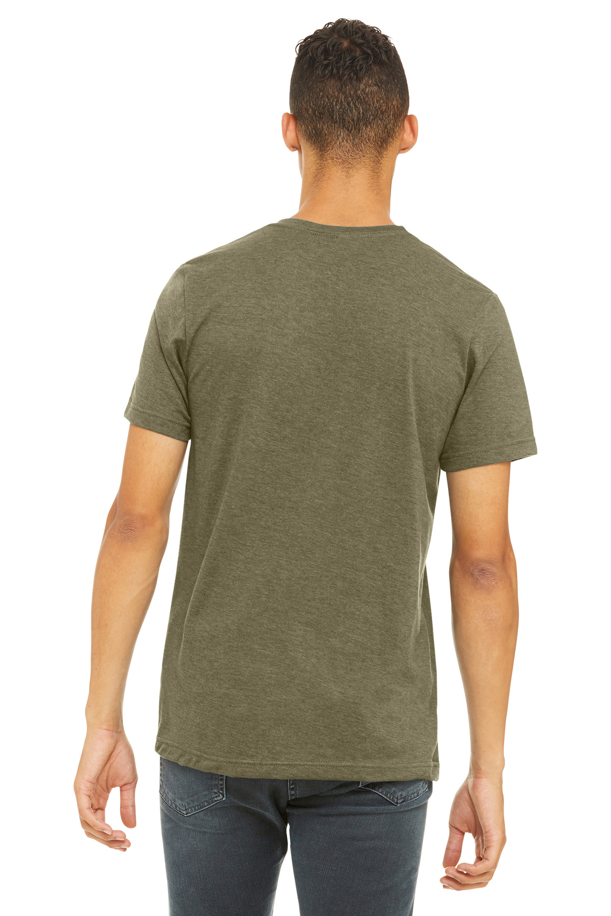 BELLA+CANVAS Unisex Heather CVC Short Sleeve Tee. BC3001CVC 596