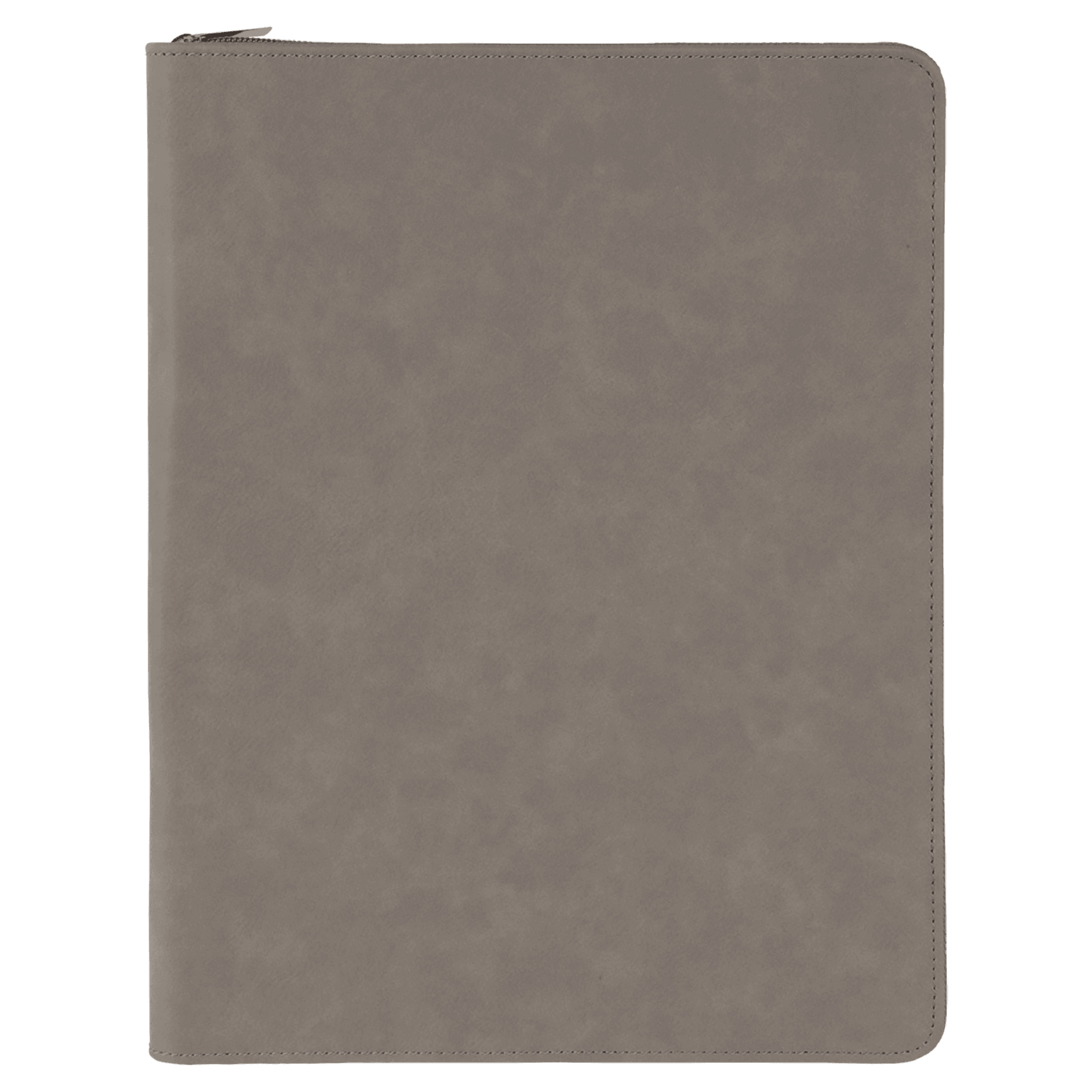 9" x 12" Leatherette Gray Portfolio with Zipper 8