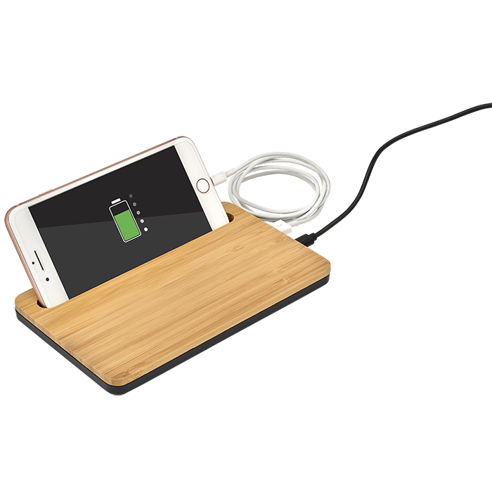 5W Bamboo Desktop Wireless Charger 29