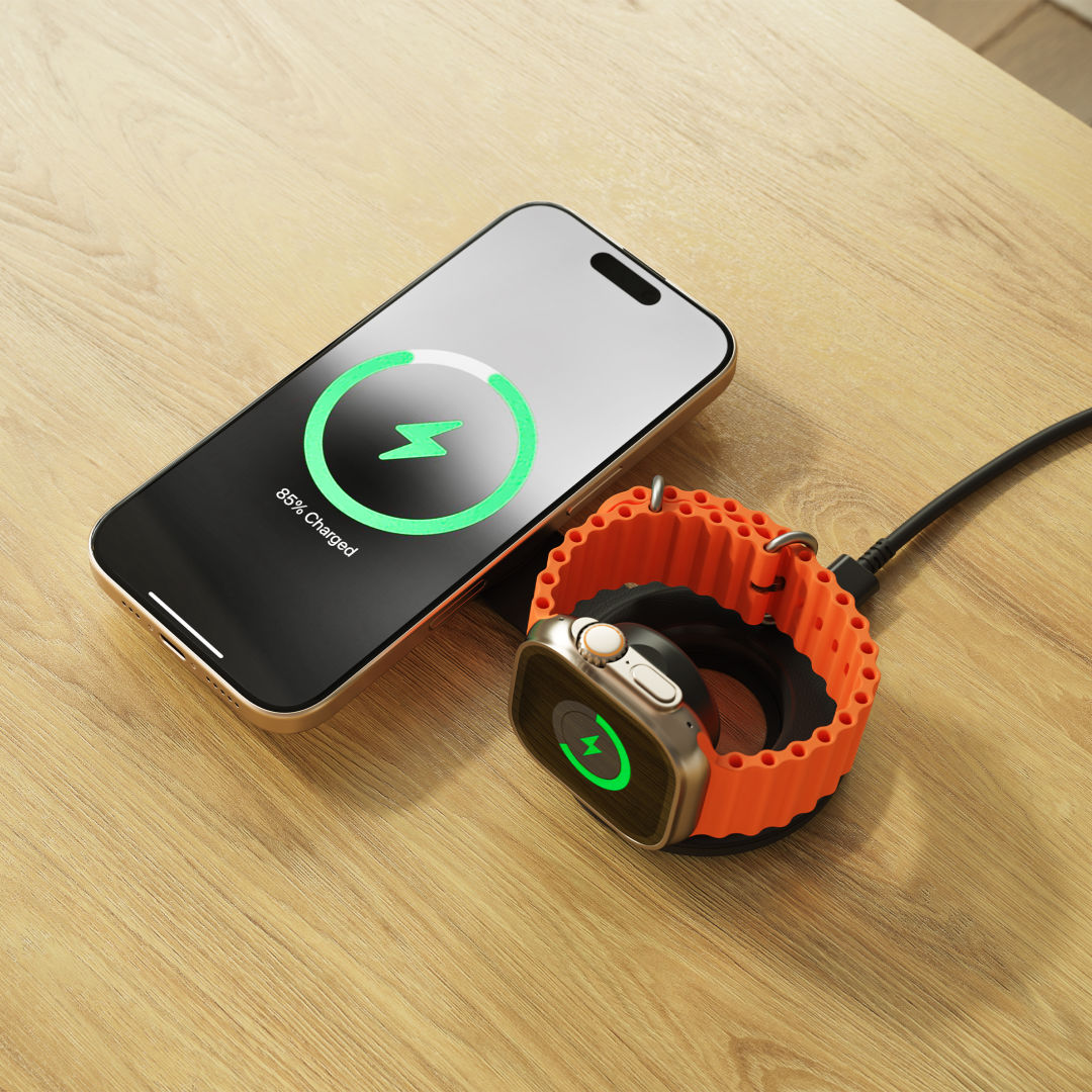 SATECHI® OntheGo™ 2-in-1 Wireless Charger 2