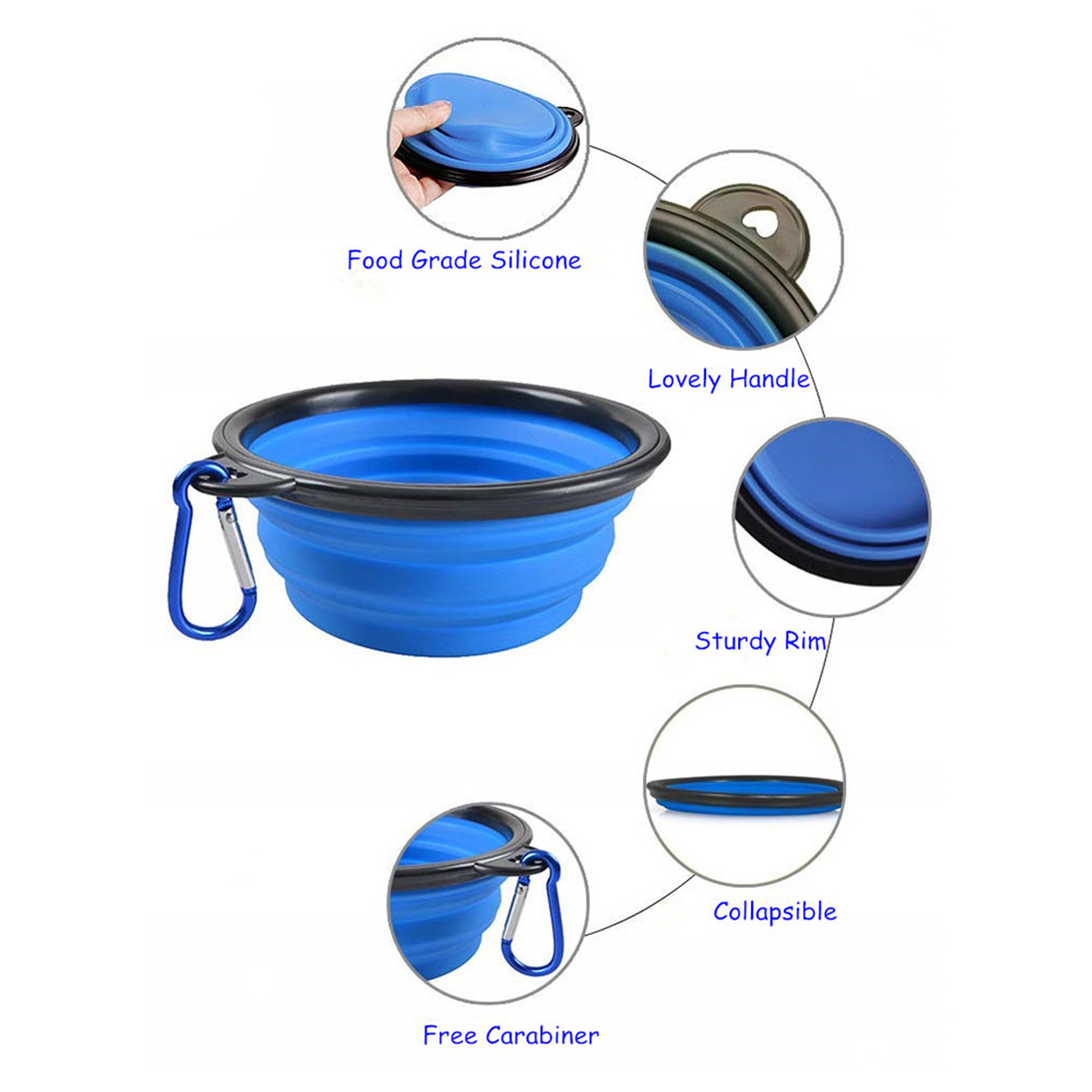 Collapsible Silicone Pet Bowl 3