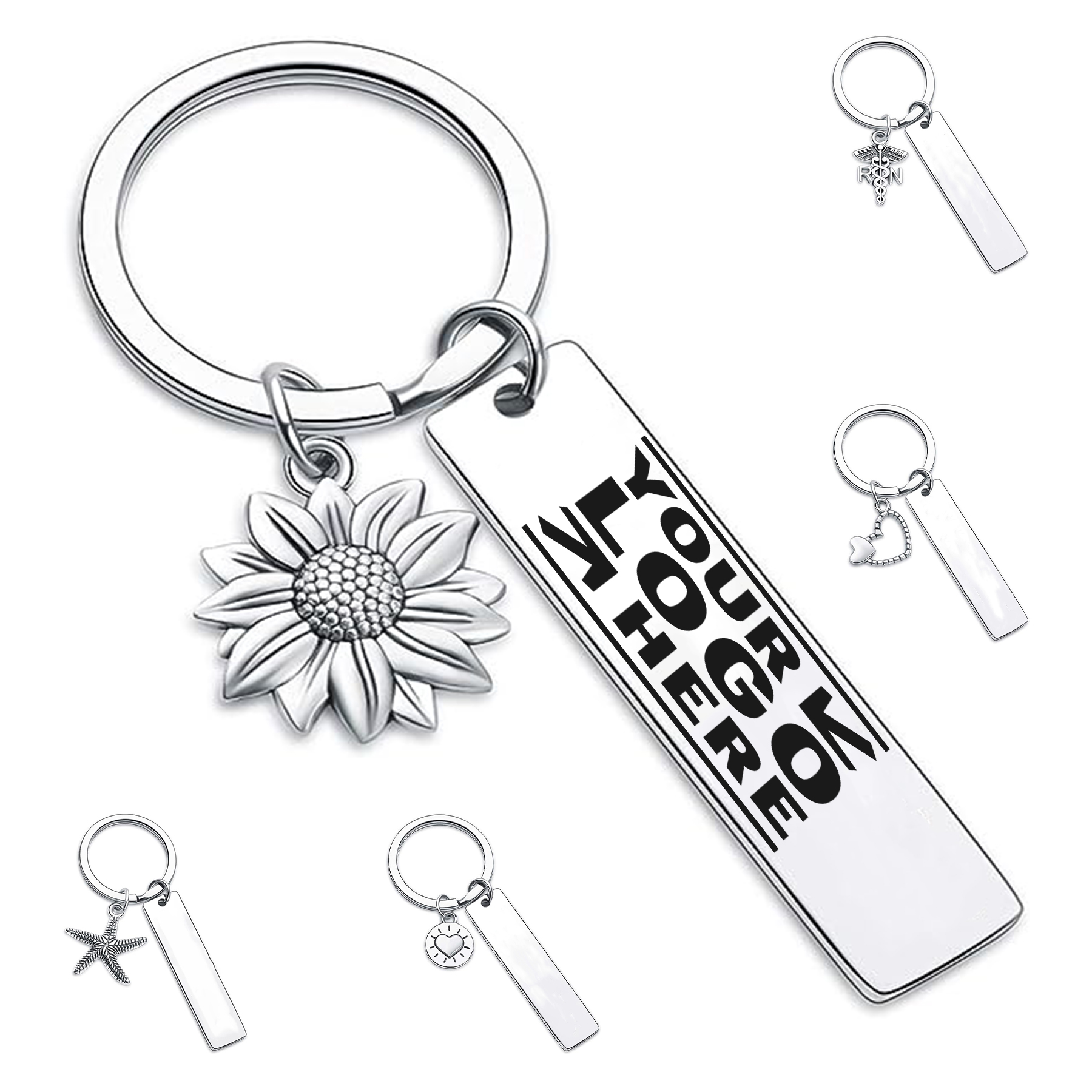 Friendship Inspirational Sunflower Jewelry Moving College Going Away Gift Long Distance Besties Key