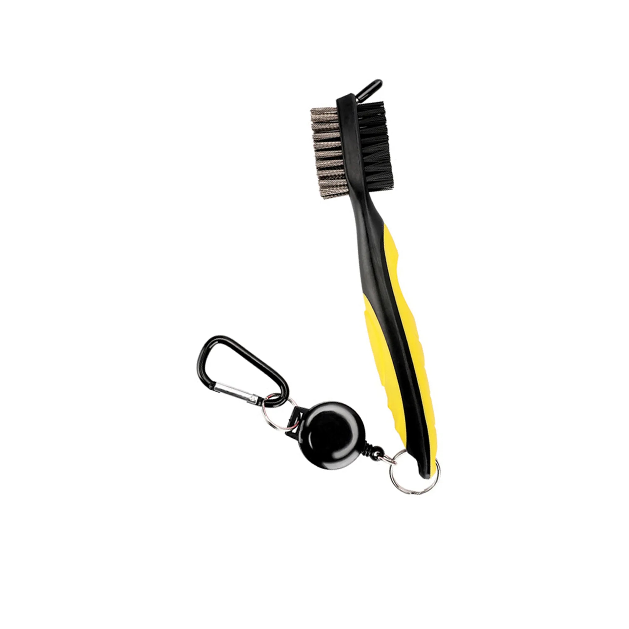 Golf Club Brush W/Retractable Zip-line Carabiner 4