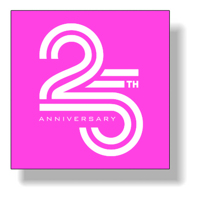 Fluorescent Pink Butt-Cut Roll Labels (4 sq/in), Spot Colour