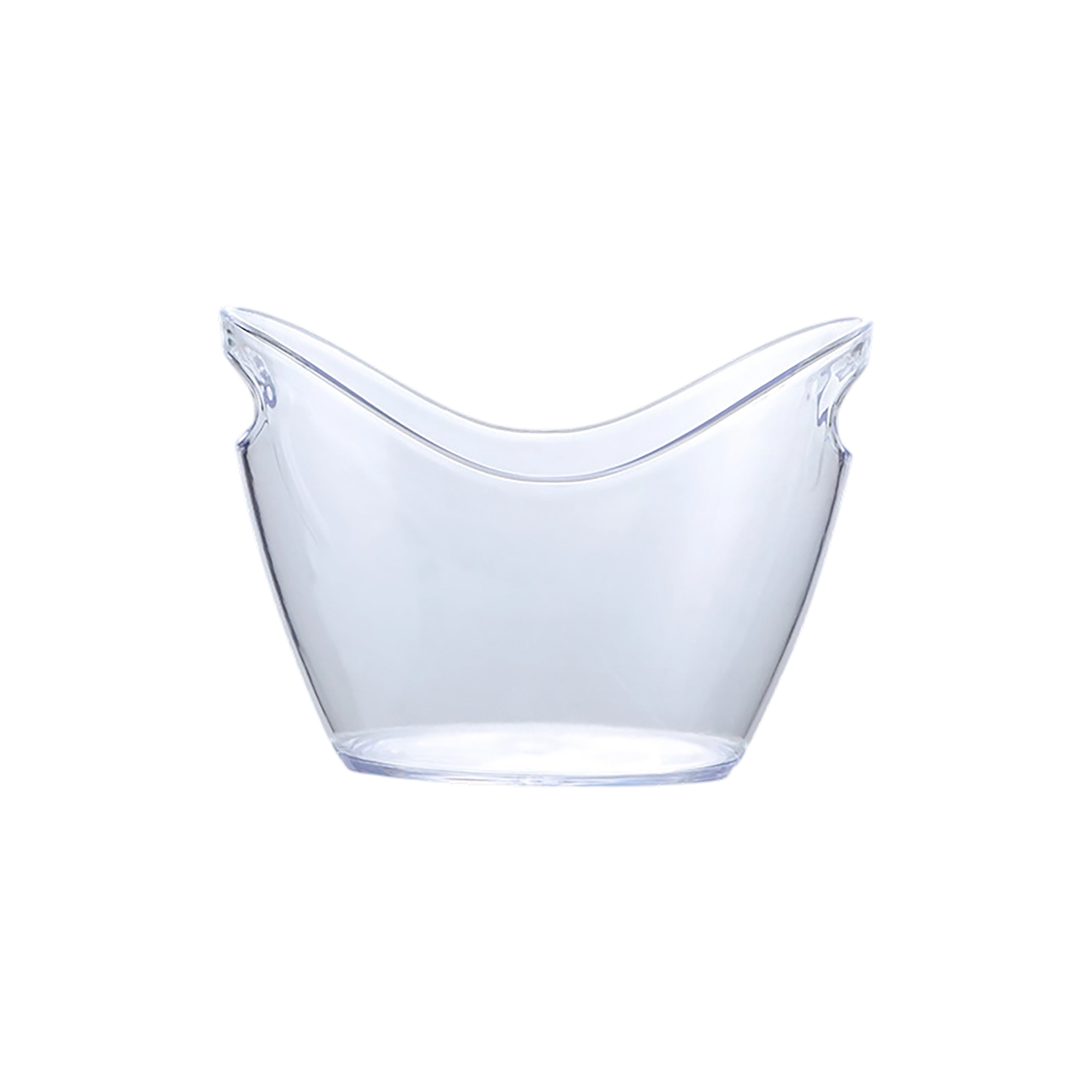 Acrylic Ice Carrier With Cut Out Handle 4 Liter Capacity 3