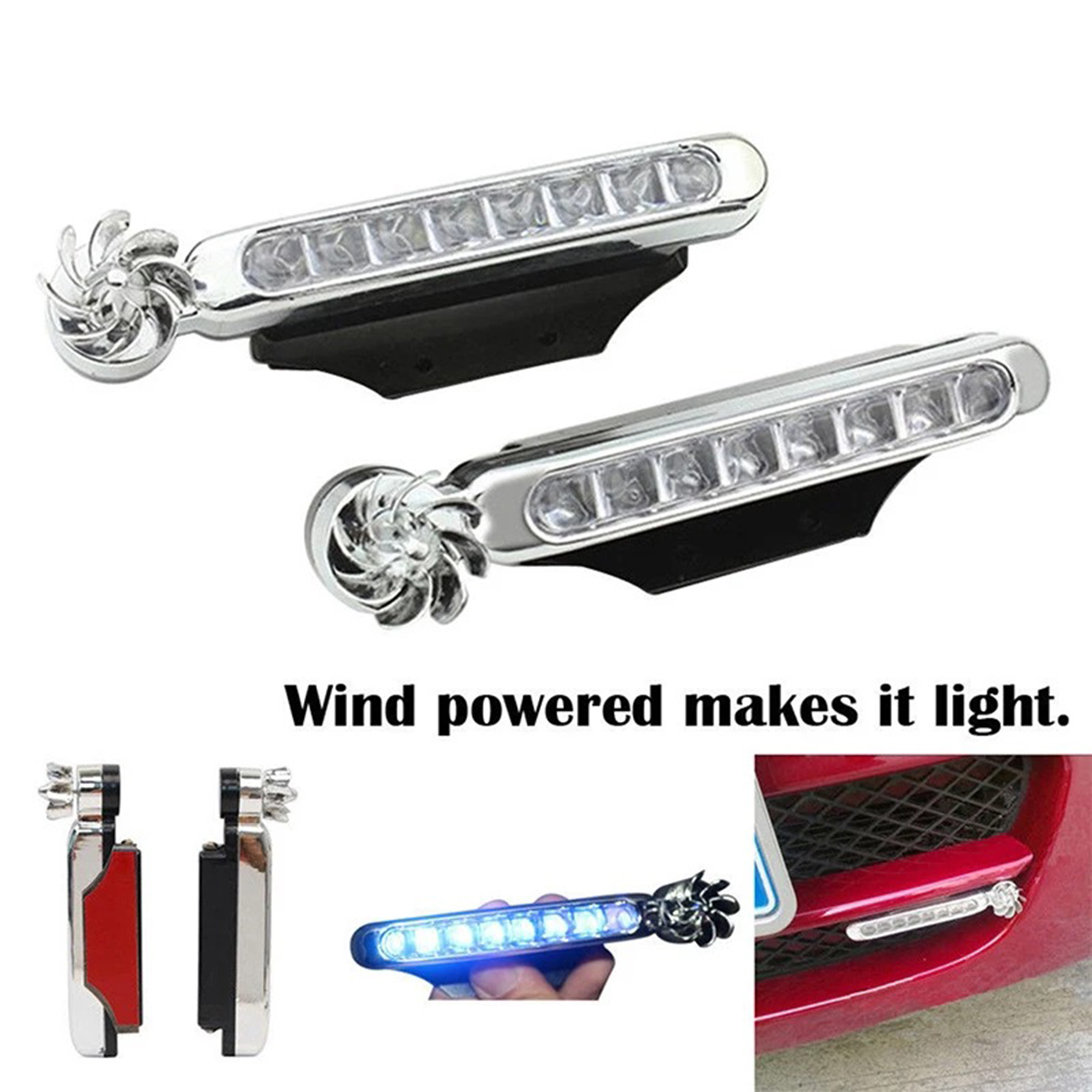 Wind Power Driven Daytime Running Lights 3