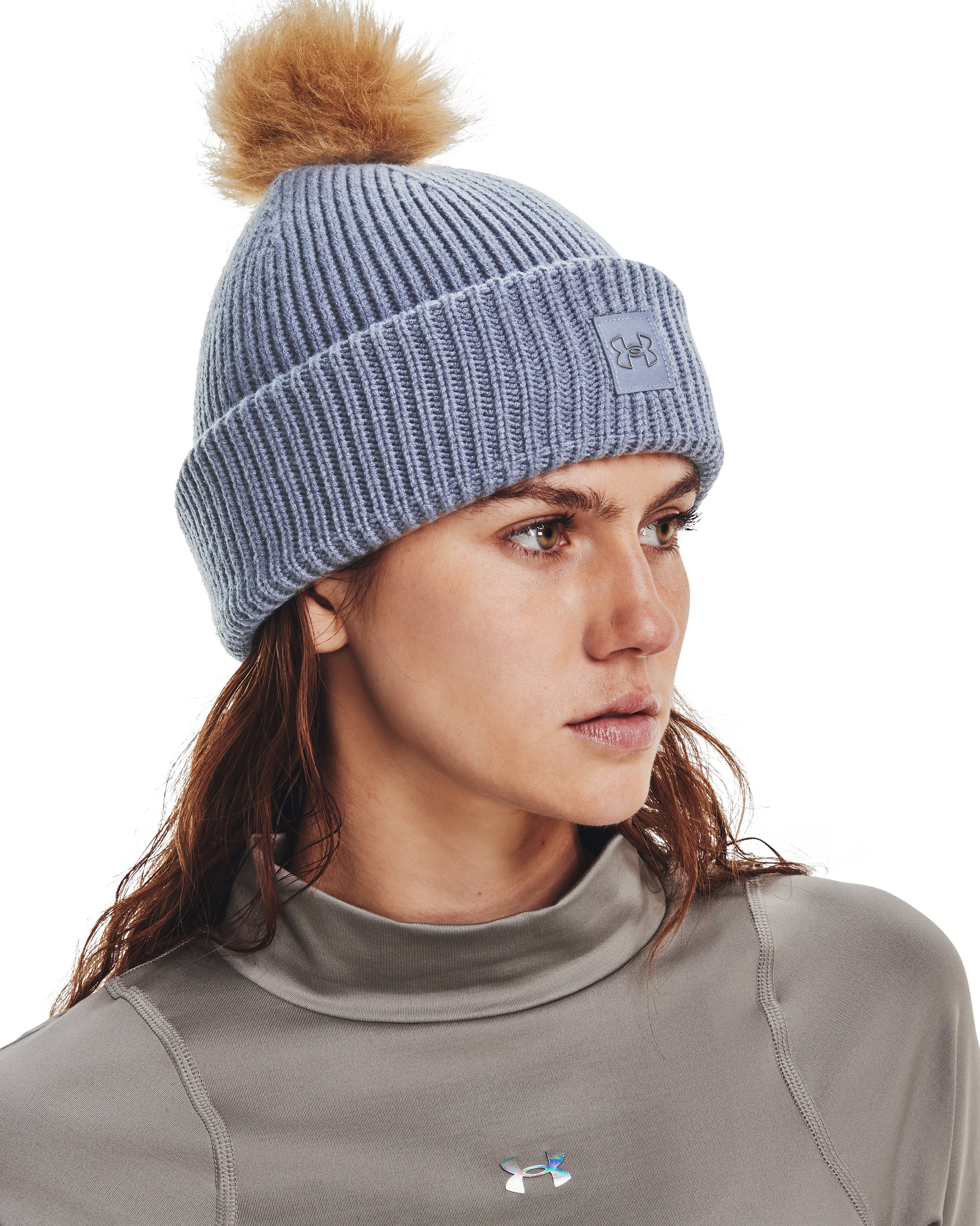 UA Halftime Ribbed Women's Pom Beanie 3